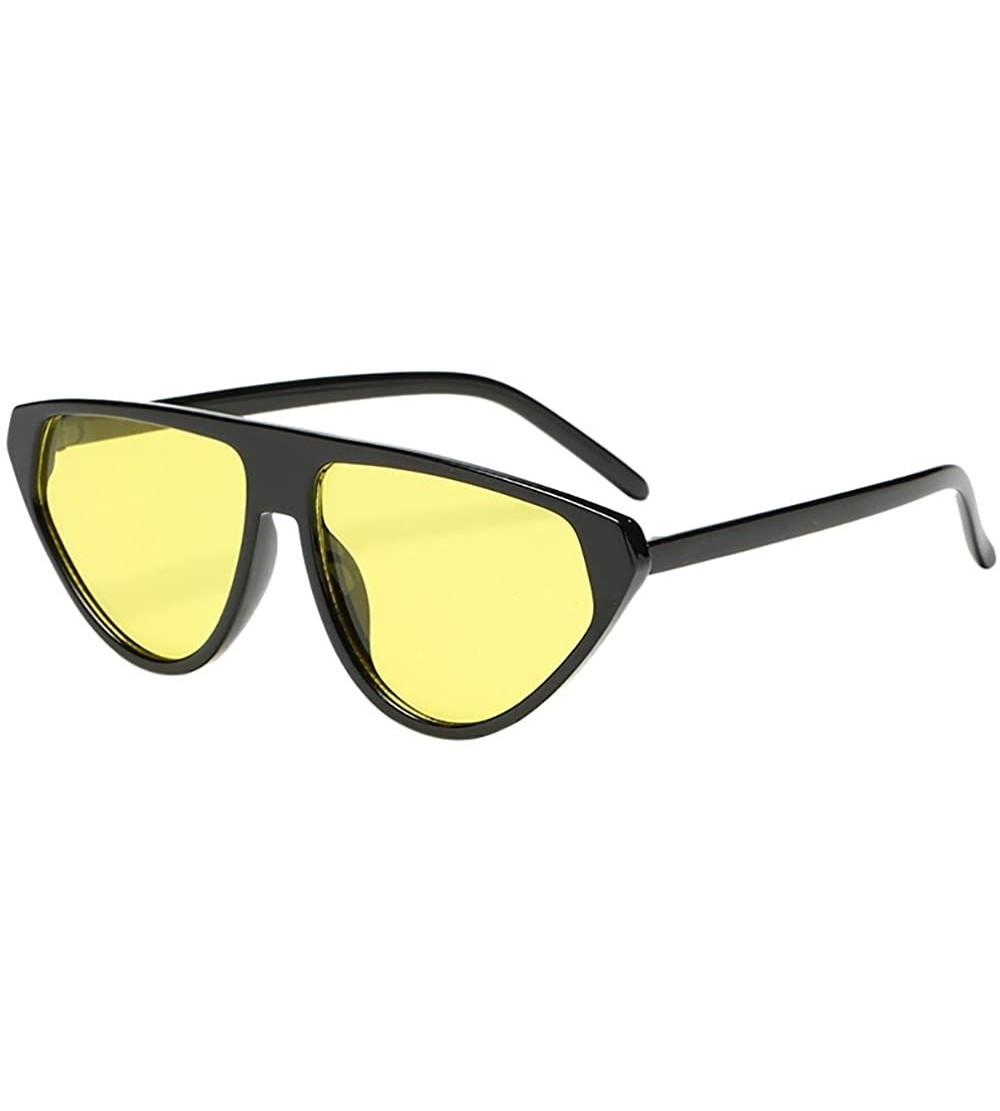 Goggle Women Man Fashion Vintage Irregular Shape Sunglasses Retro Eyewear - C - CS18OAIK93C $16.52