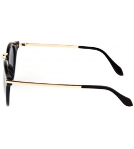 Goggle Women Retro Round Coating Sunglasses Vintage Glasses Metal Arrow Sunglass - Black - CY17AALNMT9 $19.57