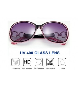 Sport Luxury Retro Goggle Women Polarized Sunglasses 100% Oversized UV Protection 2115 - Purple - CC18MG53535 $20.12