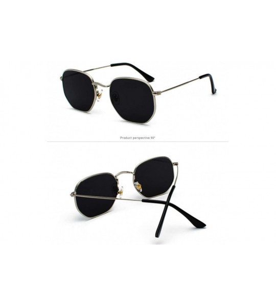 Rimless Square Sunglases Men Women Metal Frame Fishing Glasses Gold Gray Eyewear - Gold Clear Red - C9194OW8RUA $48.63