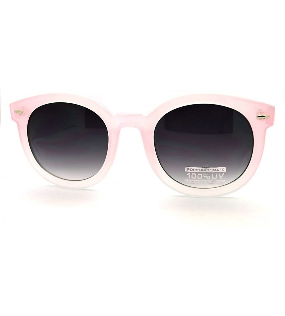 Round Round Circle Sunglasses Womens Celebrity Fashion Popular Eyewear - Pink - CT11DSSKUT9 $20.00