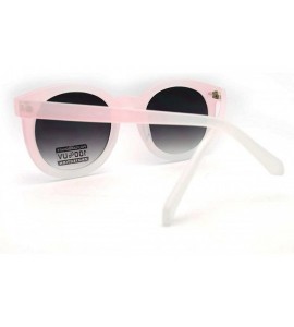 Round Round Circle Sunglasses Womens Celebrity Fashion Popular Eyewear - Pink - CT11DSSKUT9 $20.00