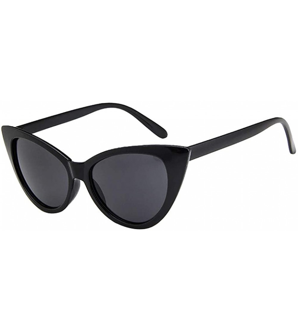 Cat Eye Cat Eye Sunglasses for Women Retro Vintage Narrow Clout Goggles Plastic Frame Sexy Summer Eyewear - D - CG199GKWT2T $...