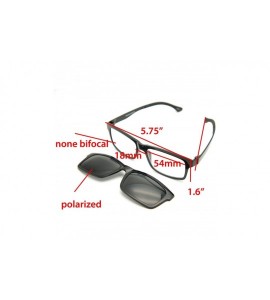 Square None Bifocal - Polarized Magnetic Clip on - Polarized Sunglasses New Arrived - CU18LNNS7RL $50.72