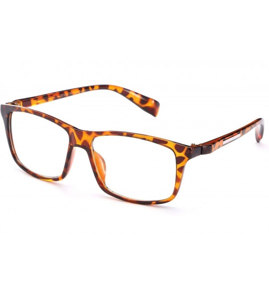 Wayfarer Simple Sleek Comfortable BClear Lens Glasses - Tortoise - CZ11U9NABMB $19.05