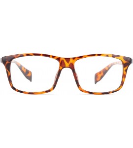 Wayfarer Simple Sleek Comfortable BClear Lens Glasses - Tortoise - CZ11U9NABMB $19.05