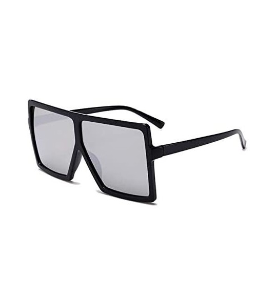 Oversized Oversized Sunglasses Fashion Glasses - C2 Black Leoaprd Gra - CK19922EDKM $64.96