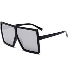 Oversized Oversized Sunglasses Fashion Glasses - C2 Black Leoaprd Gra - CK19922EDKM $64.96