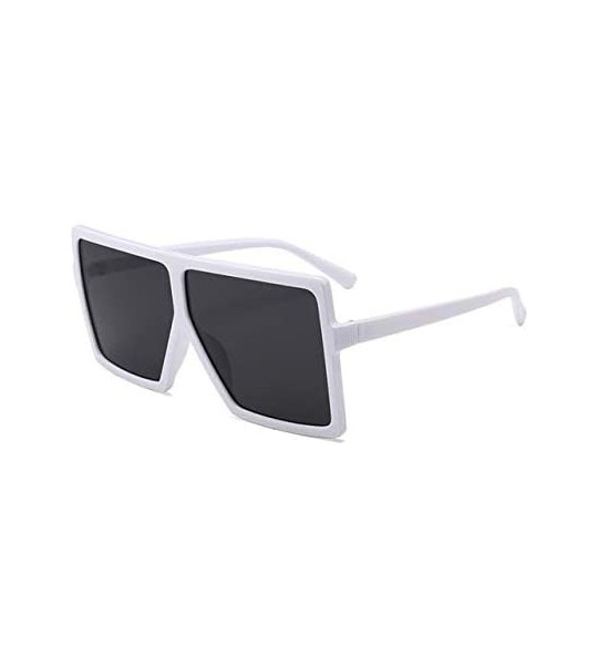 Oversized Oversized Sunglasses Fashion Glasses - C2 Black Leoaprd Gra - CK19922EDKM $64.96