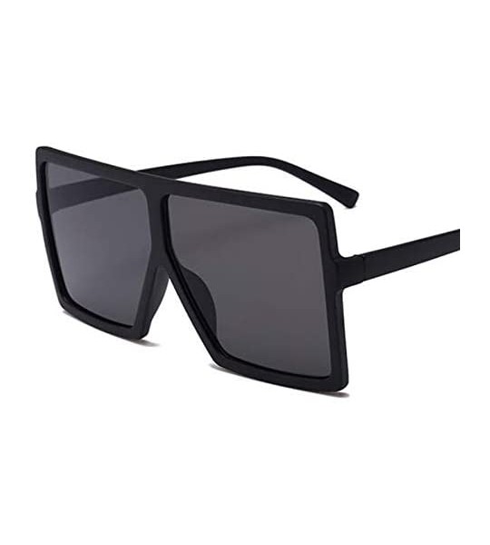 Oversized Oversized Sunglasses Fashion Glasses - C2 Black Leoaprd Gra - CK19922EDKM $64.96