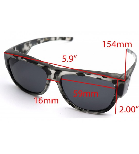 Oversized 1 Sale Fitover Lens Covers Sunglasses Wear Over Prescription Glass Polarized St7659pl - CP18EIZT6DN $36.49