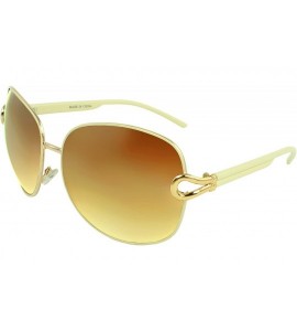 Shield Stylish Shield Sunglasses - Beige - C111FEPWH4Z $16.49