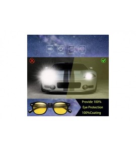 Round Night Vision Glasses Driving Sunglasses - C919638RRCK $22.83