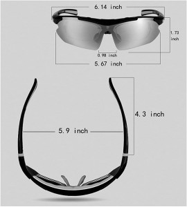 Rectangular Sunglasses Interchangeable Outdoors Protection Climbing - CU18EDX882C $34.85