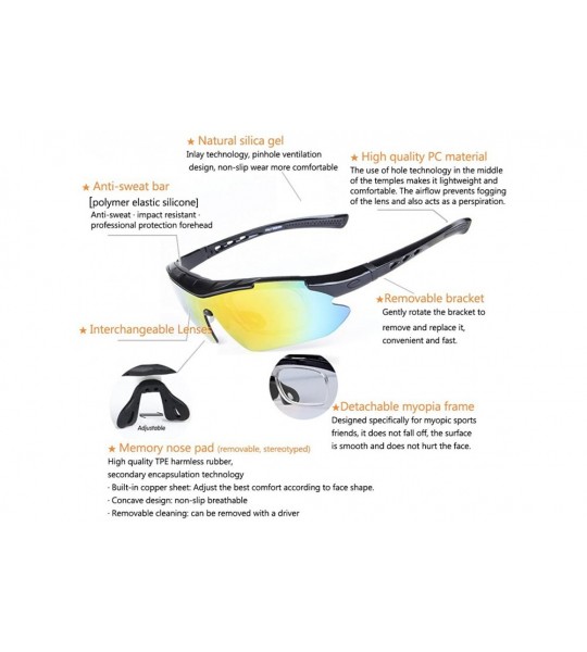 Rectangular Sunglasses Interchangeable Outdoors Protection Climbing - CU18EDX882C $34.85