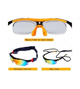 Rectangular Sunglasses Interchangeable Outdoors Protection Climbing - CU18EDX882C $34.85