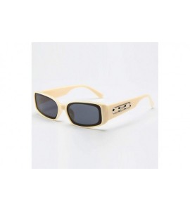 Round Polarized Sunglasses for Men Women Lightweight Fashion Sunglasses Unisex - Beige - C518SYKIXGE $14.96