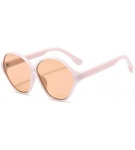 Wrap Big Box Round Sunglasses Street Sunglasses Men Women Retro Sunglasses Fashion Sunglass - E - CN18TM69HAN $16.89