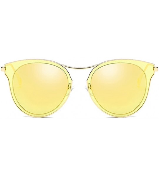 Oversized Fashion Polarized Sunglasses UV Mirrored Lens Oversize Metal Frame - C2 - C418DKYCOI7 $22.33