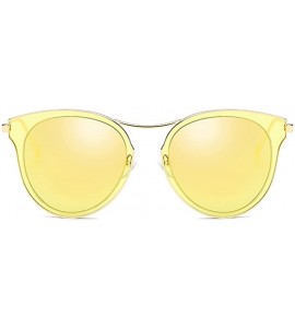 Oversized Fashion Polarized Sunglasses UV Mirrored Lens Oversize Metal Frame - C2 - C418DKYCOI7 $22.33