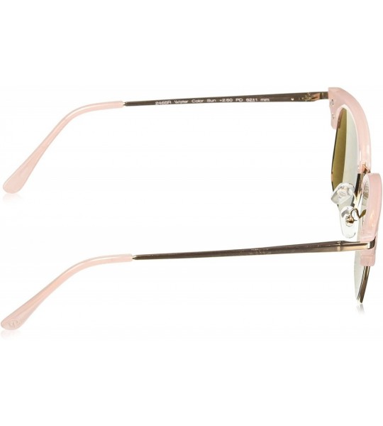 Square Women's Water Color Square Reading Sunglasses - Pink/Gold - 50 mm + 2 - CJ189SWS0I9 $45.26