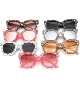 Cat Eye Rhinestone Sunglasses Designer Eyeglasses Glasses - CR198URDGT2 $18.16