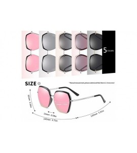 Goggle Women's Oversized Polarized Sunglasses Female Designer Mirror Sun Glasses for Ladies Goggle UV400 - CD199I229QI $25.90