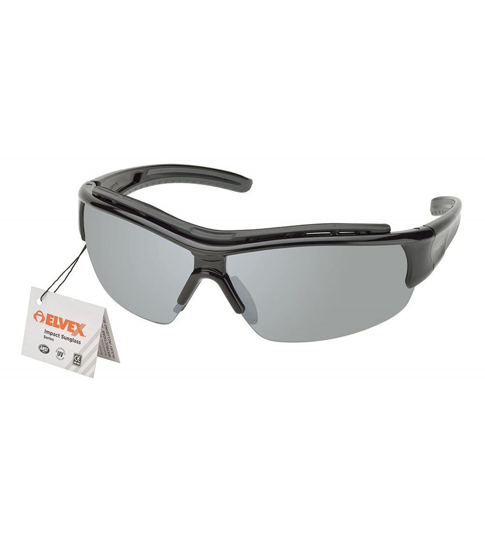 Goggle RSG300 Impact Sunglasses - Black Frame/Silver Mirror Lens - CG12CFW8LN5 $17.31