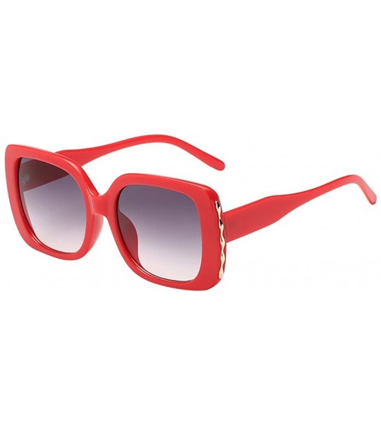 Goggle Sunglasses Multicolor Plastic Polarized Goggles Glasses Eyewear - Red - CK18QNLQMNC $19.59