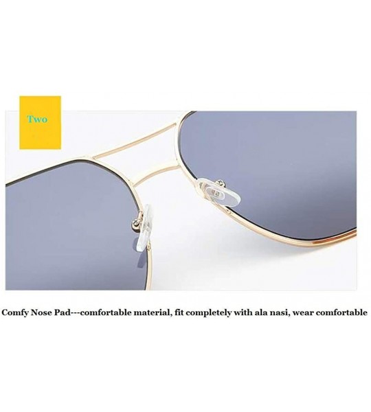 Aviator Oversized Aviator Sunglasses for Women Men Metal Frame Fashion Nonpolarized UV Protection MLS9342 - Pink - CR18TC2GZ0...