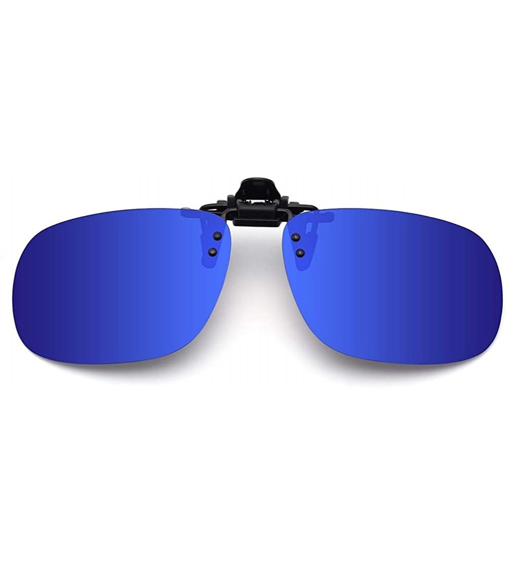 Goggle Polarized Clip On Sunglasses Over Prescription Glasses for Men Women Shades for Glasses - 1pcs-deep Blue - C018QL5EIQ5...