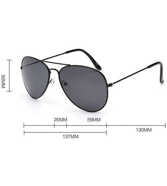 Aviator Women Men Vintage Sun Glasses Unisex Fashion Oversize Frame Fashion Sunglasses Eyewear - L - CF18SOOZIMW $17.75