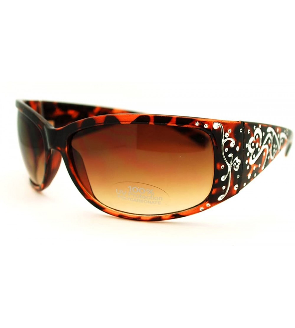 Wrap Classic Women's Wrap Around Fashion Sunglasses - Tortoise - CE11E8O18MF $18.63