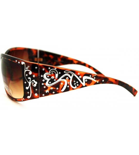 Wrap Classic Women's Wrap Around Fashion Sunglasses - Tortoise - CE11E8O18MF $18.63