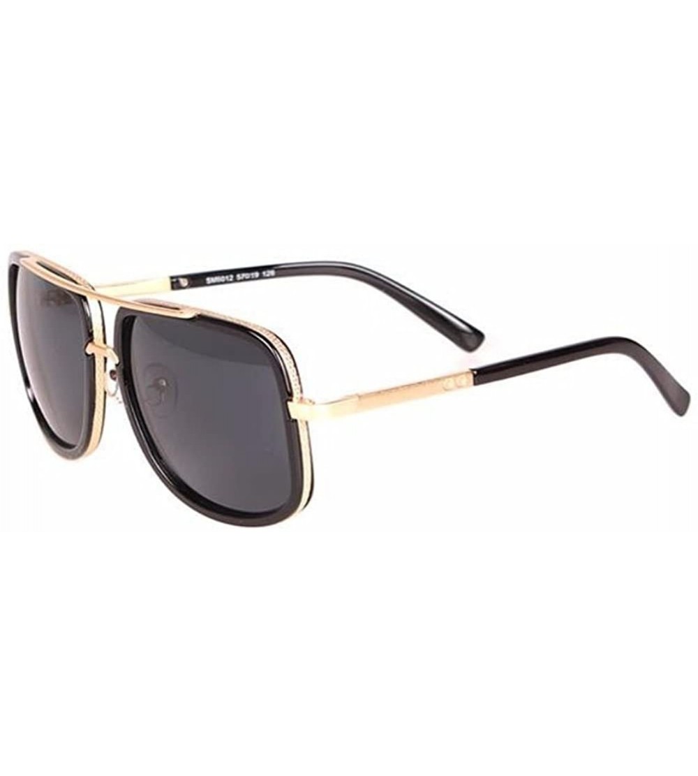 Rimless Women Square Mirror Anti-Reflective UV400 Sunglasses Men Driving Glasses Eyewear - Black - C91829UD25D $18.80