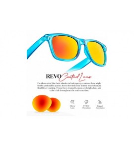 Sport Retro 80's Fashion Sunglasses - Colorful Neon Translucent Frame - Mirrored Lens - CB1965E74XT $19.53