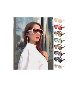 Oversized Sunglasses Polarized Oversized Personality - C - CR18TX3IQDK $19.46