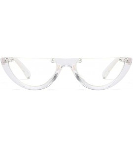 Goggle Classic Half Frame Cat Eye Sunglasses Mod Style For Men Women - C6 - CR18CMSKCWR $41.43