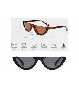 Goggle Classic Half Frame Cat Eye Sunglasses Mod Style For Men Women - C6 - CR18CMSKCWR $41.43