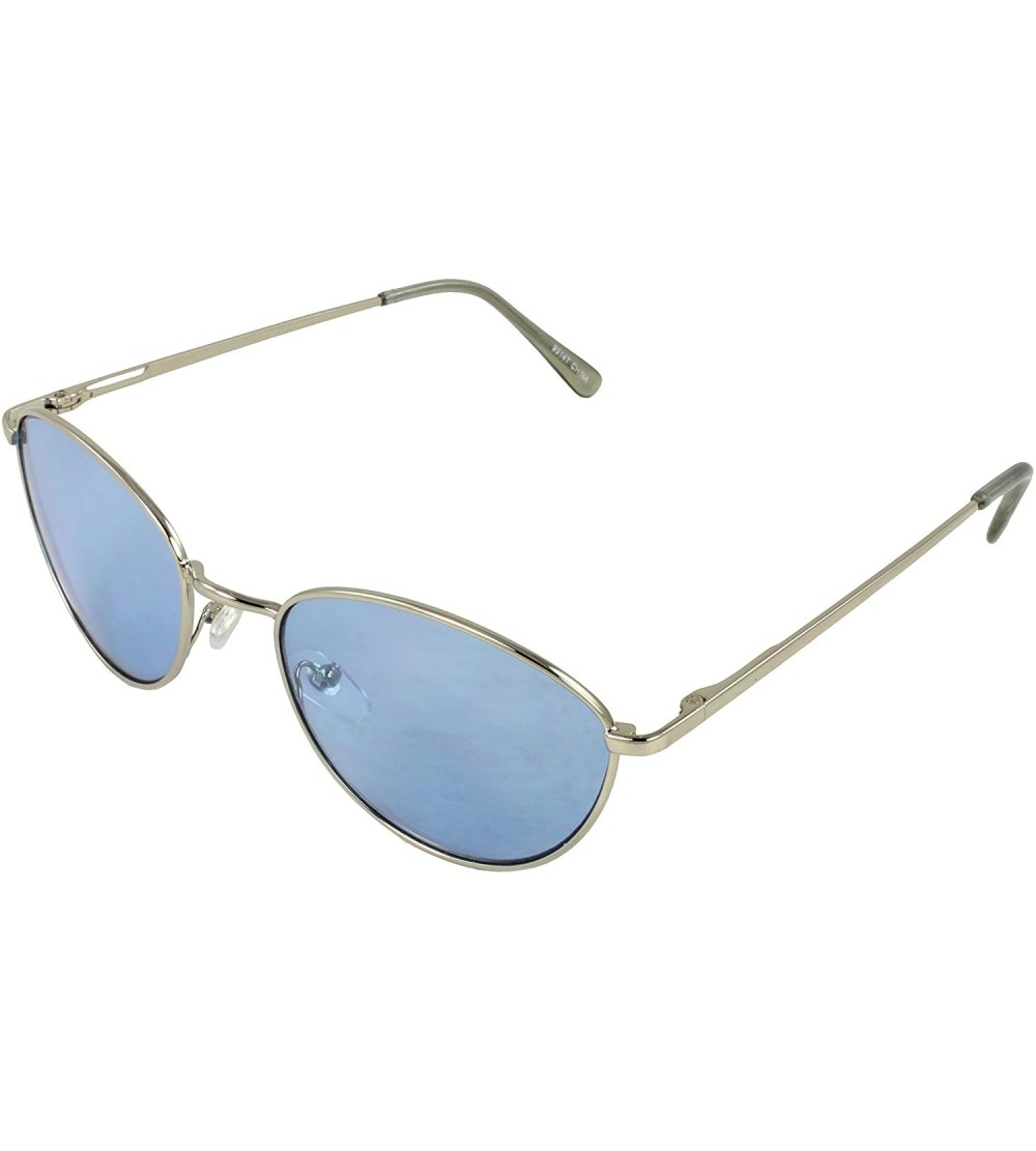 Oval TU9314T Retro Oval Fashion Sunglasses - Blue - C011CB13AZ9 $16.28