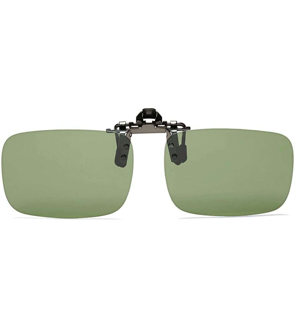 Sport Polarized Clip-on Flip Up Sunglasses Wear Over Prescription Glasses - G15 - CQ12MAWK3XI $23.25