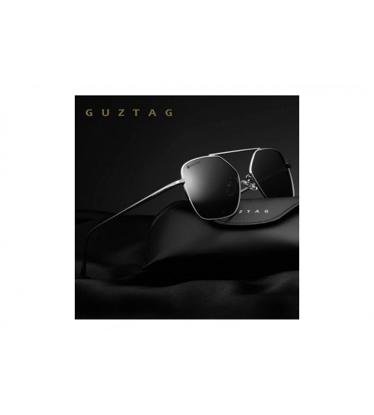 Aviator Classic Polarized Stainless Steel Square Sunglasses Aviator Mirror Lens Sun Glasses For Men/Women Driving - CN18TM6GQ...