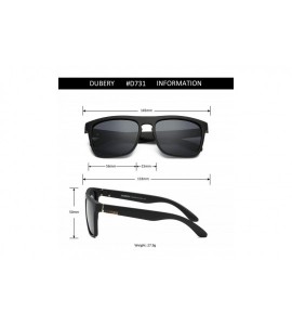 Oval Classic Polarized Sunglasses for Men Women Retro 100% UV Protection Driving Sun Glasses D731 - CA18H82G6I5 $45.03