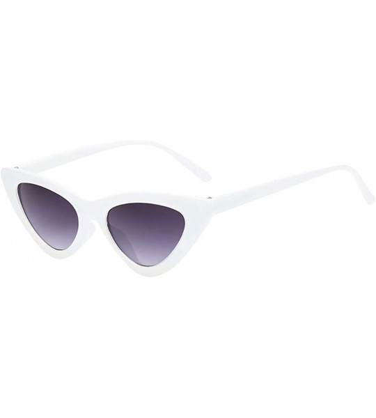 Goggle Unisex Retro Vintage Cat Eye Sunglasses for Women Goggles Plastic Frame - Multicolor E - CY18UUSCMCD $16.70