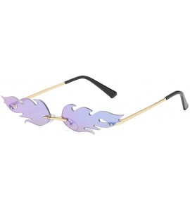 Oval Unisex Fashion Irregular Shape Sunglasses Glasses Retro Style Steampunk Glasses - F - C5193XEEHZ9 $17.49