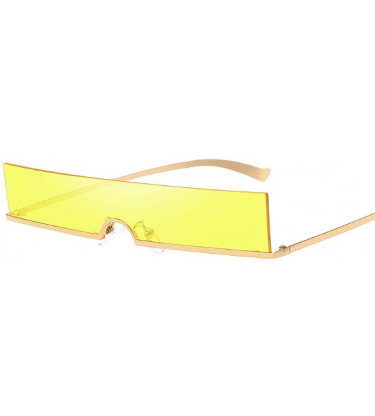 Square Square Oversized Sunglasses for Women Men Flat Top Fashion Shades Retro Gradient Lens Eyewear - A - CG199KUNTW0 $16.95