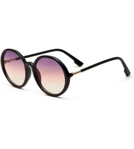 Round Women Vintage Round Sunglasses Metal Frame Oversized Luxury Mirror Retro Big Sun Glasses UV400 - 2 - C9198ZQLMI4 $65.22