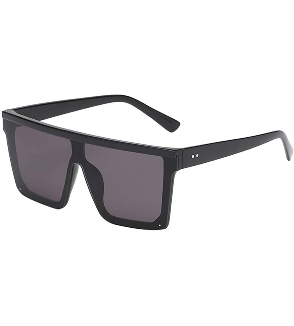 Wayfarer Vintage Retro Sunglasses for Women Men Square Shape Mirrored Sunglasses Hip-Hop Party Glasses - E - CW18TII76C2 $19.70