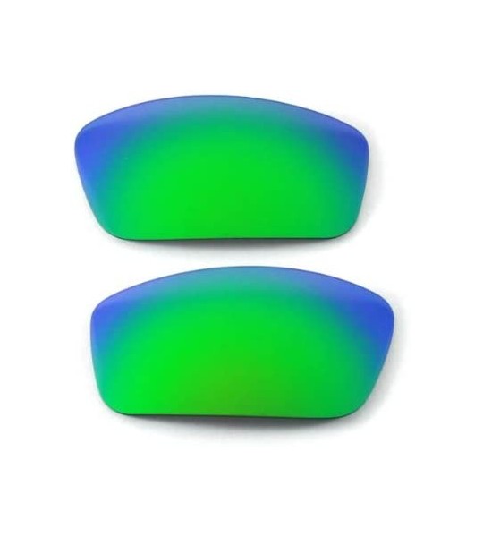 Sport Replacement Lenses New Square Wire 3.0-8 Options Available - Emerald Mirror Coated - Polarized - CO119UXFLEZ $36.08