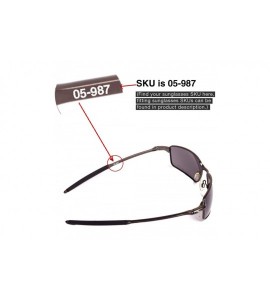 Sport Replacement Lenses New Square Wire 3.0-8 Options Available - Emerald Mirror Coated - Polarized - CO119UXFLEZ $36.08